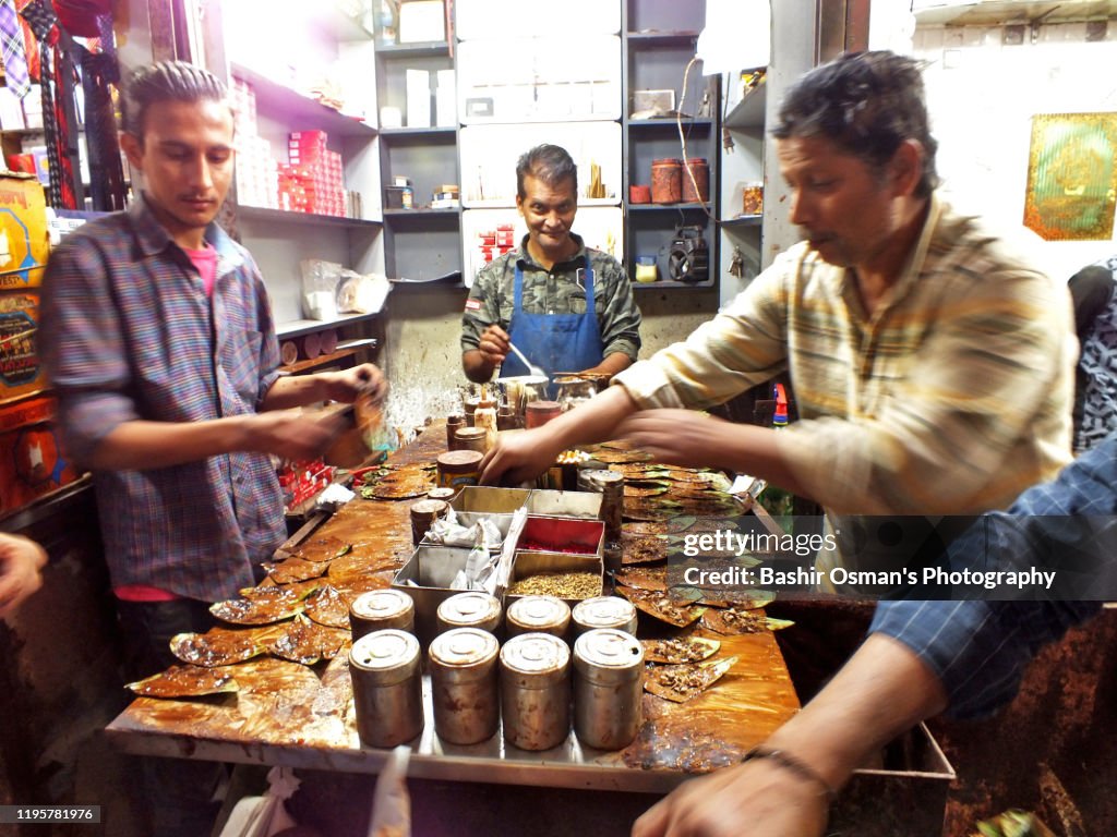 A shop selling PAAN (betel leaf)