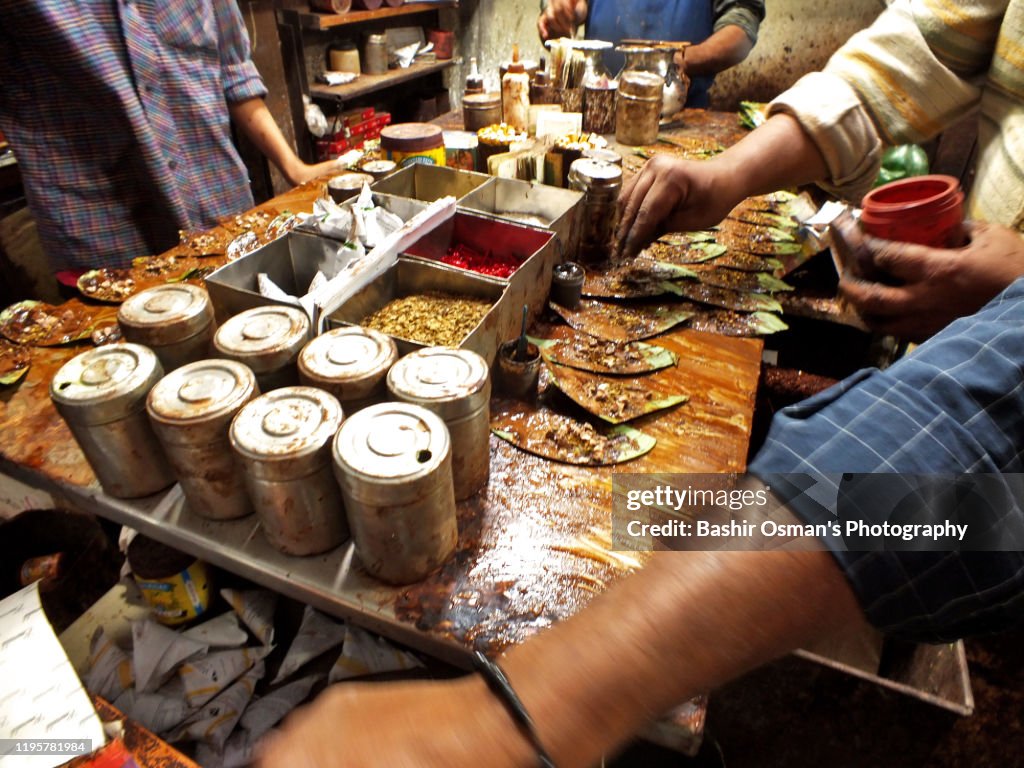 A shop selling PAAN (betel leaf)