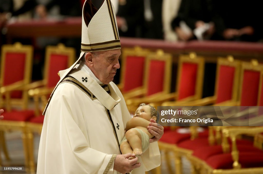 Pope Francis Celebrates Christmas Night Mass