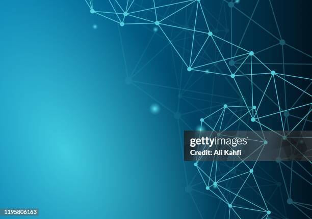 abstract geometric network technology background - triangle network background stock illustrations