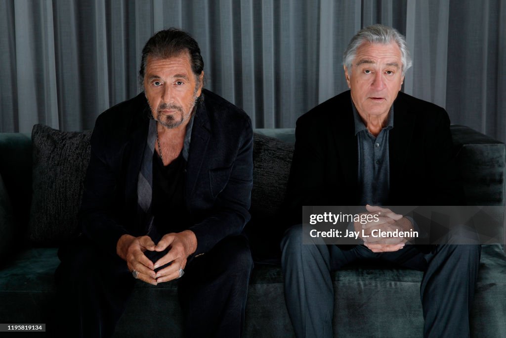Actors Al Pacino and Robert De Niro are photographed for Los Angeles