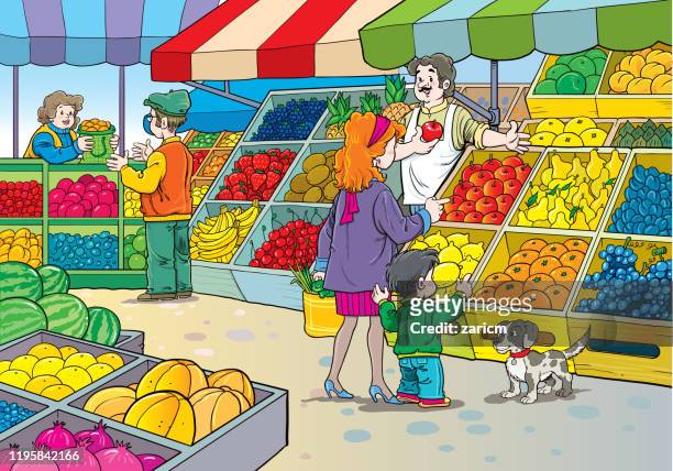 95 Vegetable Seller High Res Illustrations - Getty Images