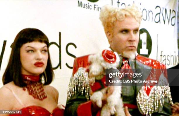 The movie "Zoolander", directed by Ben Stiller. Seen here from left, Milla Jovovich and Will Ferrell . Theatrical release September 28, 2001. Screen...