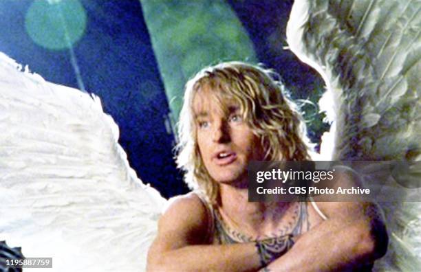 The movie "Zoolander", directed by Ben Stiller. Seen here, Owen Wilson . Theatrical release September 28, 2001. Screen capture. Paramount Pictures.