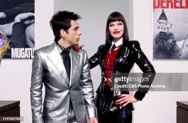 The movie "Zoolander", directed by Ben Stiller. Seen here from left, Ben Stiller and Milla Jovovich . Theatrical release September 28, 2001. Screen...