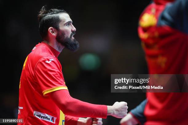 Jorge Maqueda Pena from Spain during the Men's EHF EURO 2020 semi final match between Spain and Slovenia at Tele2 Arena on January 24, 2020 in...