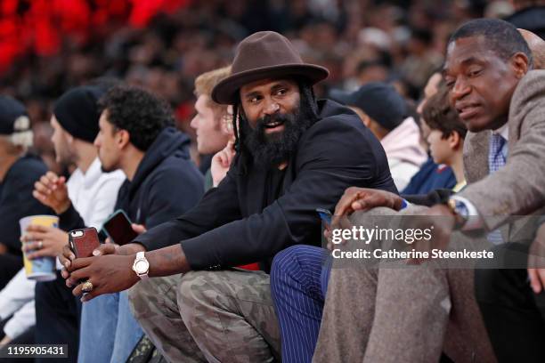 Legend, Ronny Turiaf attends the Milwaukee Bucks game against the Charlotte Hornets as part of NBA Paris Games 2020 on January 24, 2020 in Paris,...