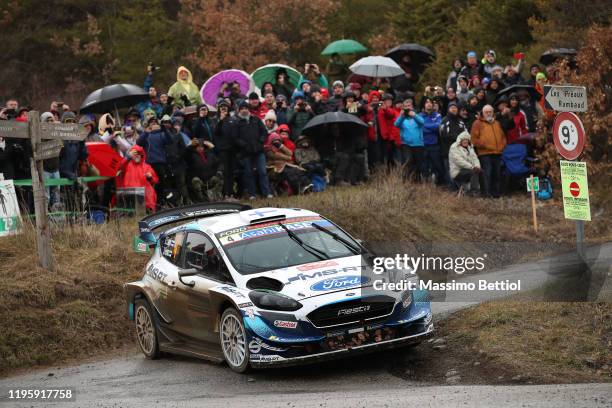 Esapekka Lappi of Finland and Janne Ferm of Finland compete with their M-Sport FORD WRT Ford Fiesta WRC during the Shakedown of the FIA World Rally...