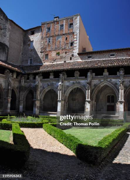 cahors cathedral cloister - boxwood stock pictures, royalty-free photos & images