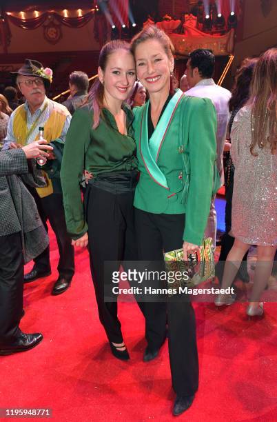 Luzie Seitz and her mother Lisa Seitz during the premiere of the Circus Krone new winter program on December 25, 2019 in Munich, Germany.