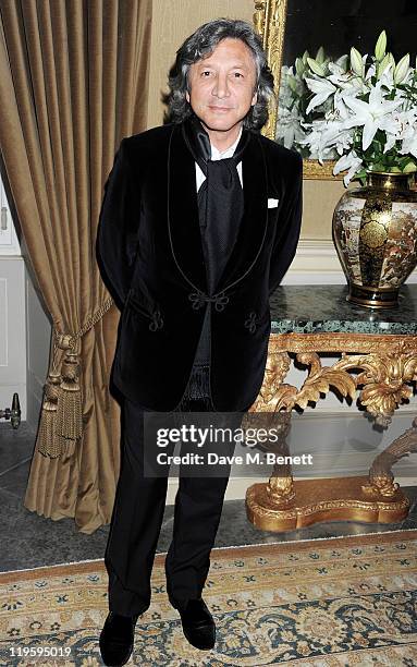 Leon Max arrives at a party to celebrate the renovation of Easton Neston and to welcome designer Leon Max to his new headquarters held at Easton...