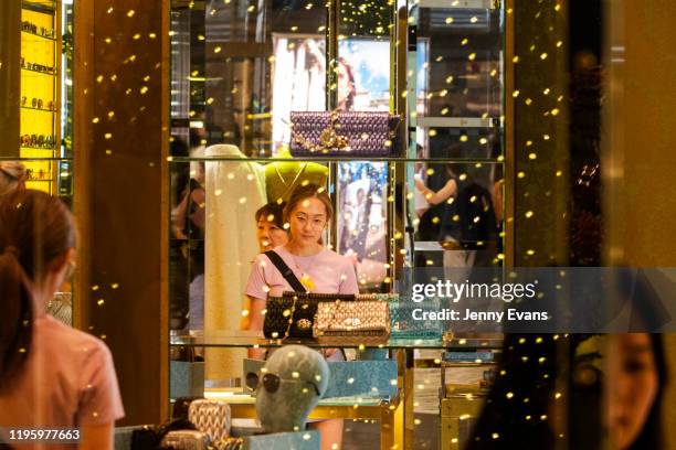 Shoppers are seen at Westfield, Castlereagh Street during the Boxing Day sales on December 26, 2019 in Sydney, Australia. Boxing Day is one of the...