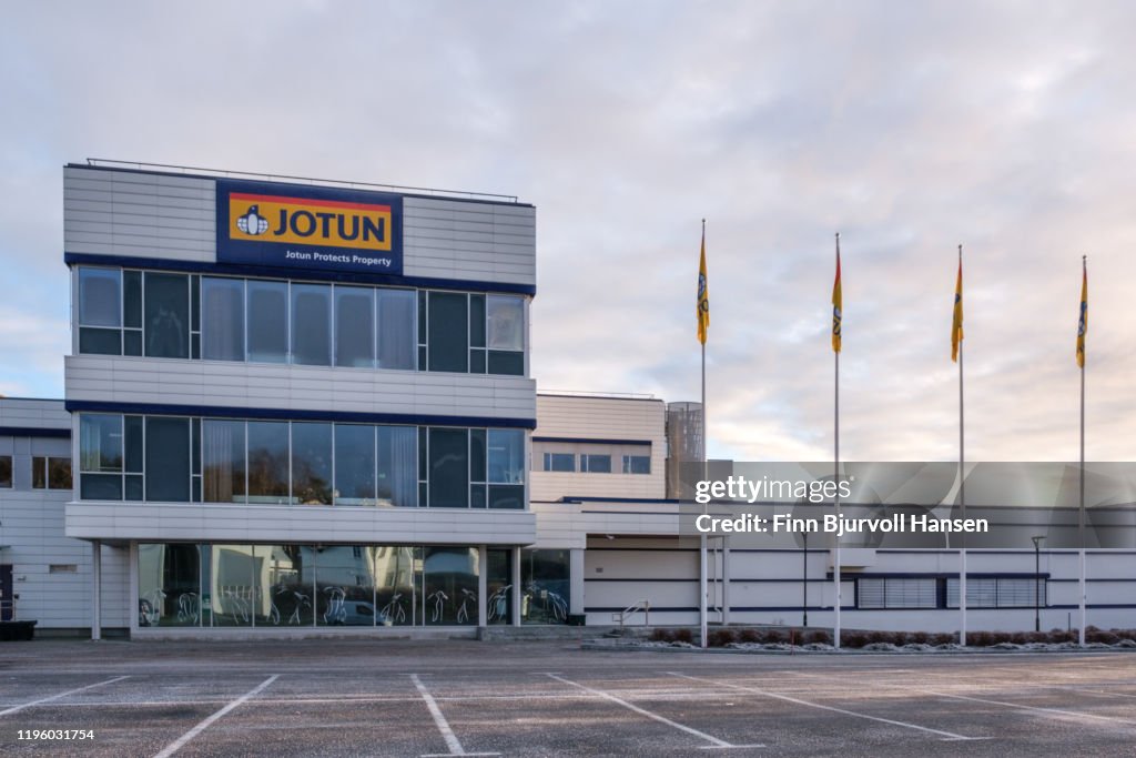 Jotun paint main factory in Sandefjord Norway