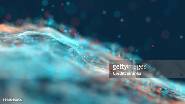 particle wave - abstract water stock pictures, royalty-free photos & images
