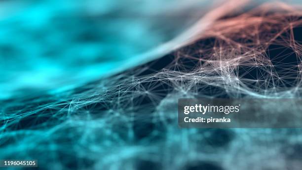 particle web background - fiber internet stock pictures, royalty-free photos & images