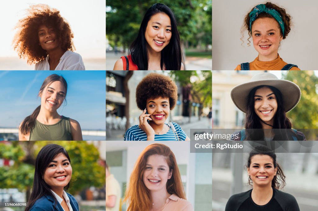 Portraits of beautiful women