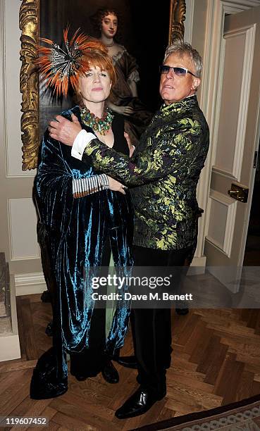 Judith Watt and Anthony Price attend a party to celebrate the renovation of Easton Neston and to welcome designer Leon Max to his new headquarters...