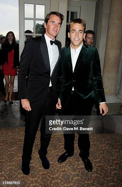 Otis Ferry arrives at a party to celebrate the renovation of Easton Neston and to welcome designer Leon Max to his new headquarters held at Easton...