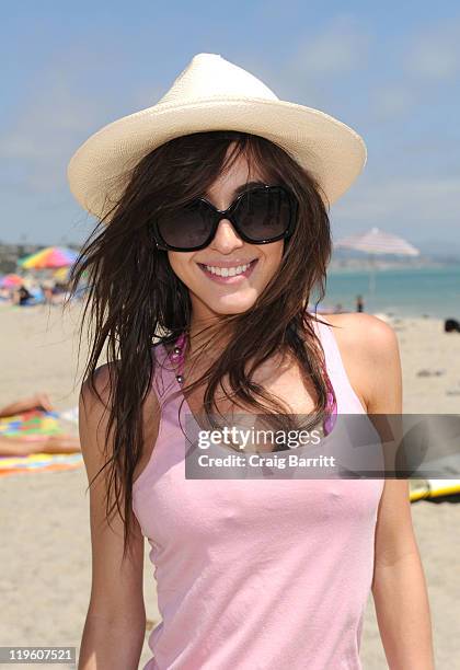 Kate Voegele attends Oakley Learn To Ride Surf Fueled By Muscle Milk on July 22, 2011 in Dana Point, California.