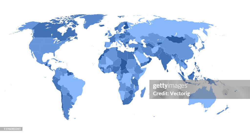 Earth Map Sample Earth Map High-Res Vector Graphic - Getty Images
