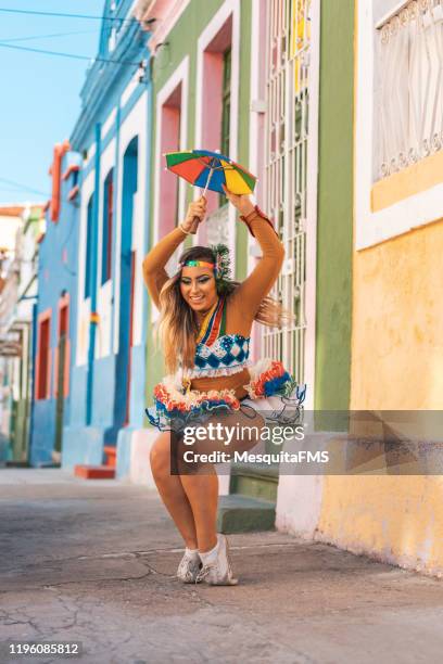 professional dancer at olinda - olinda stock pictures, royalty-free photos & images