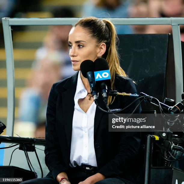 January 2020, Australia, Melbourne: Tennis: Grand Slam, Australian Open. Men, singles, 3rd round, Verdasco - Zverev . Chair referee Marijana Veljovic...