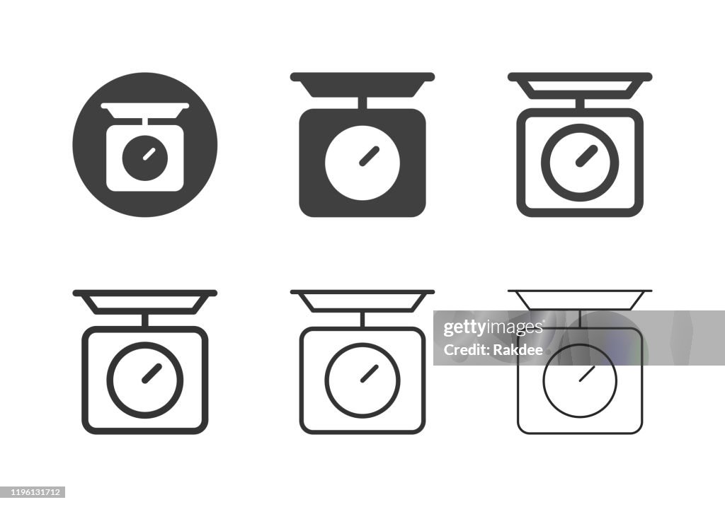 Kitchen Scale Icons - Multi Series