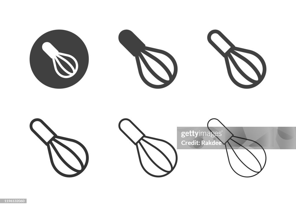 Kitchen Whisk Icons - Multi Series