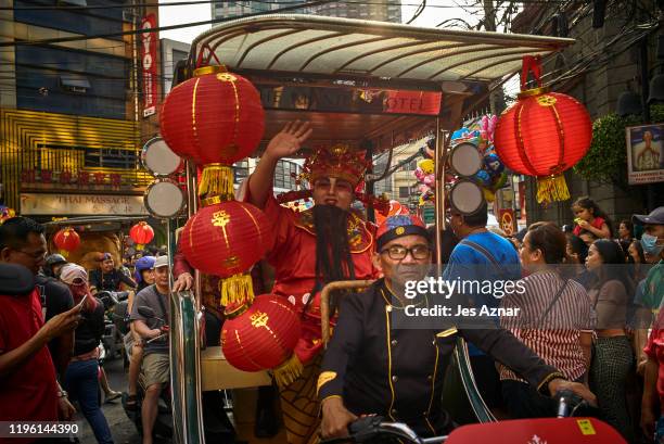 Filipinos flock to Manilas Chinatown to celebrate Chinese New Year on January 25, 2020 in Manila, Philippines. Lunar New Year celebrations pushed...