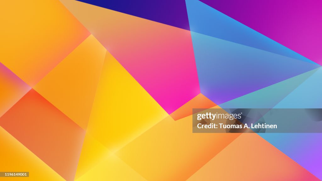 Brightly Colored Geometric Background With Color Gradients And Copy Space High  Resolution Abstract Illustration In 4k Resolution High-Res Stock Photo -  Getty Images