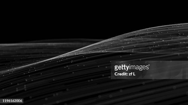 technology background with copy space.illustration of wave particles futuristic digital abstract background for science business and technology - simple line graph stock pictures, royalty-free photos & images