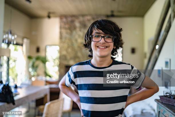 smiling teenage boy portrait - boys stock pictures, royalty-free photos & images