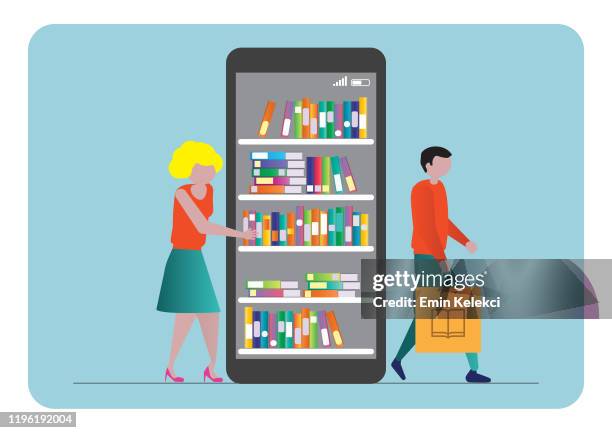 audio book - electronic dictionary stock illustrations