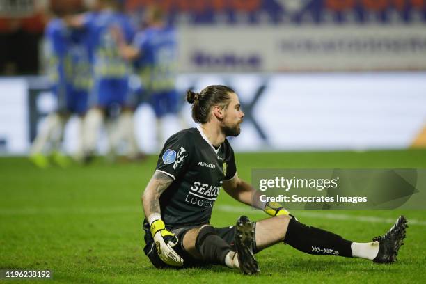 Thorsten Kirschbaum of VVV Venlo during the Dutch Eredivisie match between RKC Waalwijk v VVV-Venlo at the Mandemakers Stadium on January 25, 2020 in...