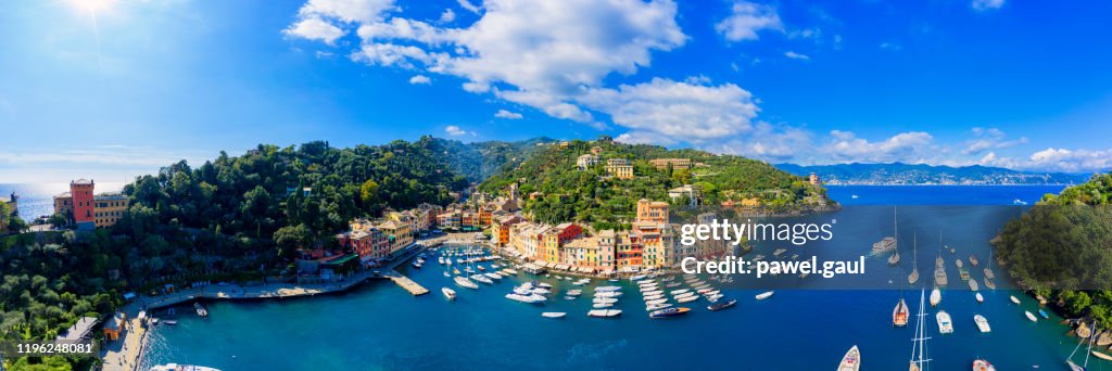 Portofino Italy aerial view