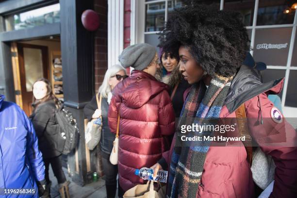 Actress Jayme Lawson wears Canada Goose during the Sundance Film Festival on Main Street on January 25, 2020 in Park City, Utah.
