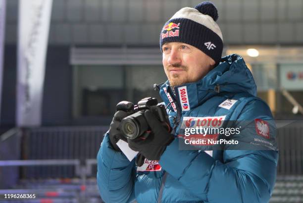 Adam Malysz during team competition of the FIS Ski jumping World Cup in Zakopane on January 25, 2020 in Zakopane, Poland.