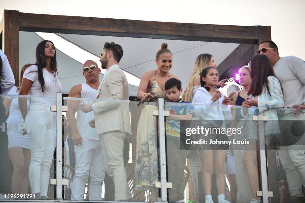 Model Paloma Jimenez, Vin Diesel, Jennifer Lopez and Alex Rodriguez with children Emme Maribel Muñiz, Maximilian David Muñiz, Natasha Alexander,...