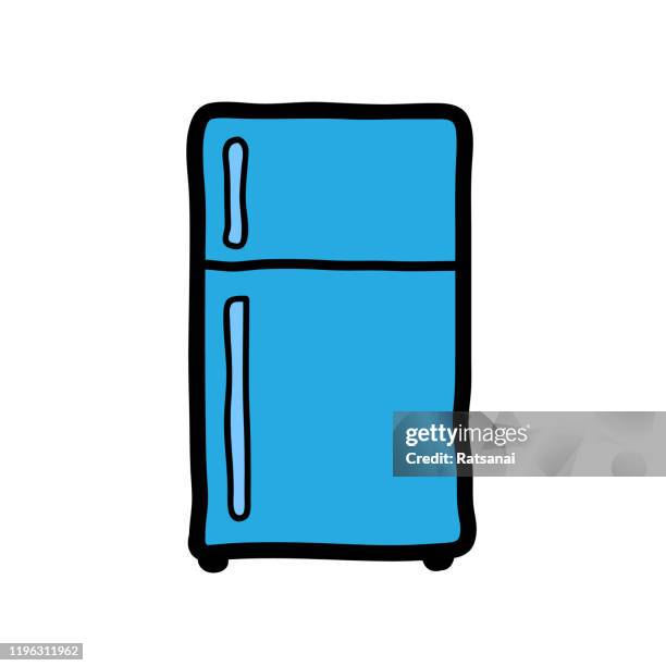 refrigerator - empty fridge stock illustrations