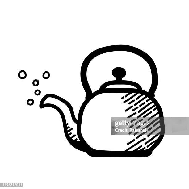 kettle - boiling kettle stock illustrations