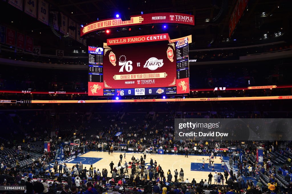 Los Angeles Lakers v Philadelphia 76ers