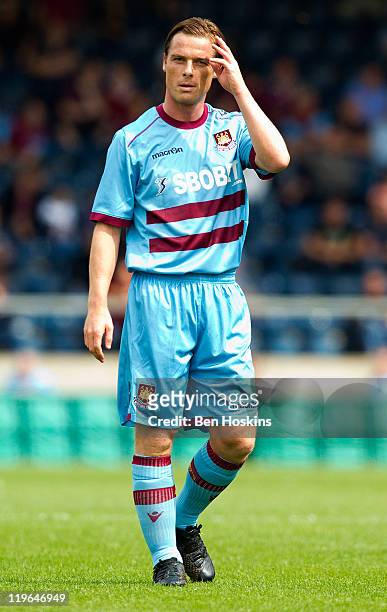 Scott Parker of West Ham in action during the Pre Season Friendly match betwen Wycombe Wanderers and West Ham United at Adams Parks on July 23, 2011...