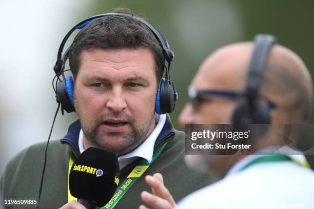 Former England players and TalkSport commentators Mark Butcher and Steve Harmison speak to the sporting nation after Day Four of the First Test match...