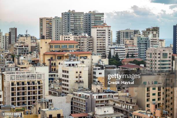 beirut - beirut aerial stock pictures, royalty-free photos & images