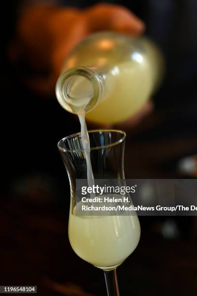 House made Limoncello Digestivi at Spuntino Restaurant on June 27, 2019 in Denver, Colorado.