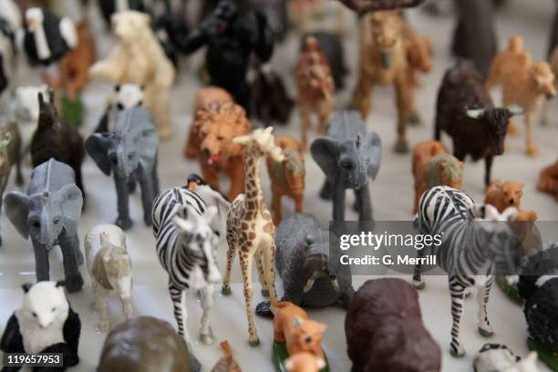 toy animals - toy animal stock pictures, royalty-free photos & images