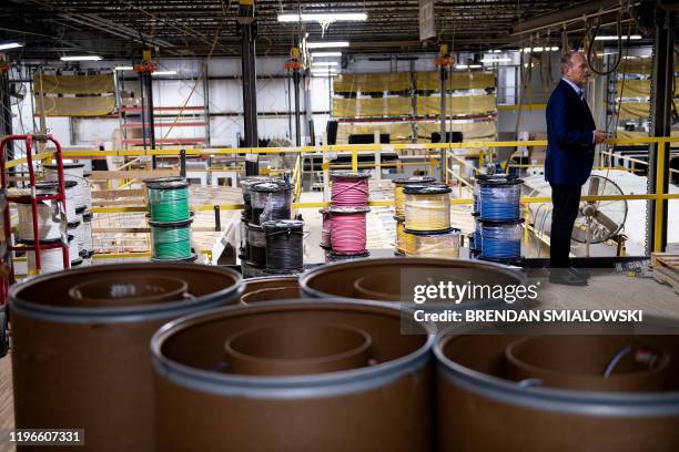 Don Clark, CEO of Grand Design RV, is seen in a fabrication plant on January 24, 2020 in Middlebury, Indiana. - The six or seven vehicles that come...