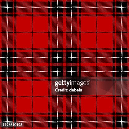 Red Scottish Tartan Plaid Textile Pattern Red Scottish Tartan Plaid Textile Pattern
