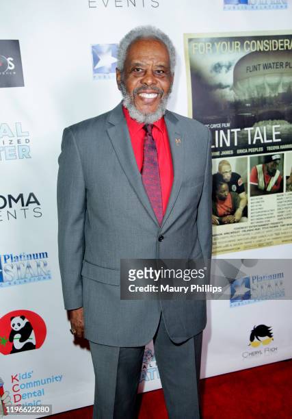 Sy Richardson arrives at FYC special screening of "Flint Tale" at Laemmle Glendale on December 29, 2019 in Glendale, California.
