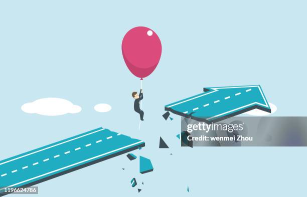 solution - man falling forward stock illustrations